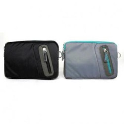 Torba na tablet 7", Fashionable, szara z poliester, Logo