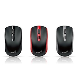 Genius ECO-8150 Mysz bezprzewodowa, czarno-czerwona, 1200DPI