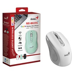 Genius NX-8025S Mysz bezprzewodowa, biało-szary, 1200DPI