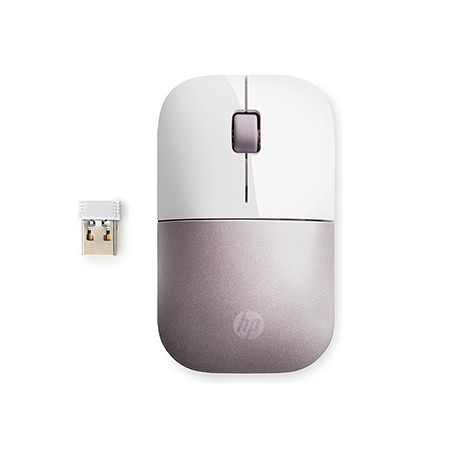 HP Z3700 white pink Mysz bezprzewodowa, biały / różowy, 1200DPI