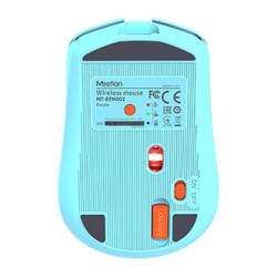 Meetion BTM002 Mysz bezprzewodowa, fioletowo-turkusowa, 1600DPI