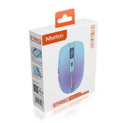 Meetion BTM002 Mysz bezprzewodowa, fioletowo-turkusowa, 1600DPI