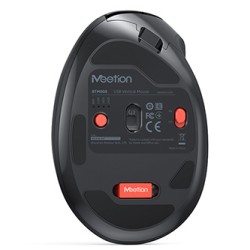 Meetion BTM008 Mysz bezprzewodowa, czarna, 2400DPI