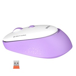 Meetion R571 Mysz bezprzewodowa, biało-fioletowy, 1600DPI