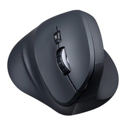 Powerton ERGO SHARK Mysz bezprzewodowa, czarna, 1600DPI