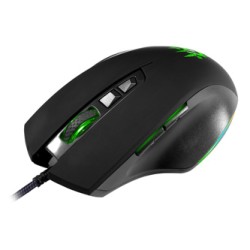 Defender Wolverine GM-700L RGB Mysz przewodowa, czarna, 12800DPI