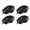 Defender Wolverine GM-700L RGB Mysz przewodowa, czarna, 12800DPI