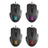 Defender Wolverine GM-700L RGB Mysz przewodowa, czarna, 12800DPI