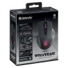 Defender Wolverine GM-700L RGB Mysz przewodowa, czarna, 12800DPI