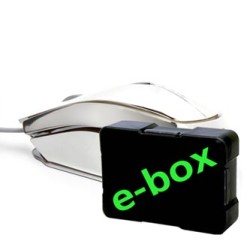 E-blue MOOD Mysz przewodowa, srebrna, 2400DPI, e-box