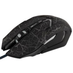 E-blue Auroza Gaming Mysz przewodowa, czarna, 4000DPI