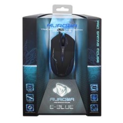 E-blue Auroza Mysz przewodowa, czarna, 3500DPI