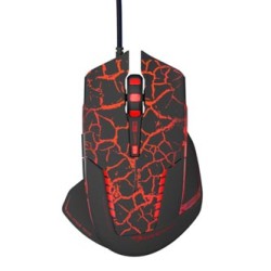 E-blue Mazer Pro Mysz przewodowa, czarno-czerwona, 2500DPI
