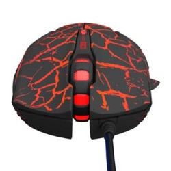 E-blue Mazer Pro Mysz przewodowa, czarno-czerwona, 2500DPI