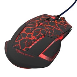 E-blue Mazer Pro Mysz przewodowa, czarno-czerwona, 2500DPI