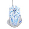 E-blue Mazer Pro Mysz przewodowa, biało-niebieska, 2500DPI, e-box