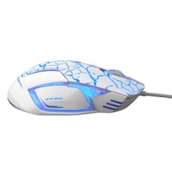 E-blue Mazer Pro Mysz przewodowa, biało-niebieska, 2500DPI, e-box
