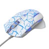 E-blue Mazer Pro Mysz przewodowa, biało-niebieska, 2500DPI, e-box