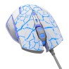 E-blue Mazer Pro Mysz przewodowa, biało-niebieska, 2500DPI