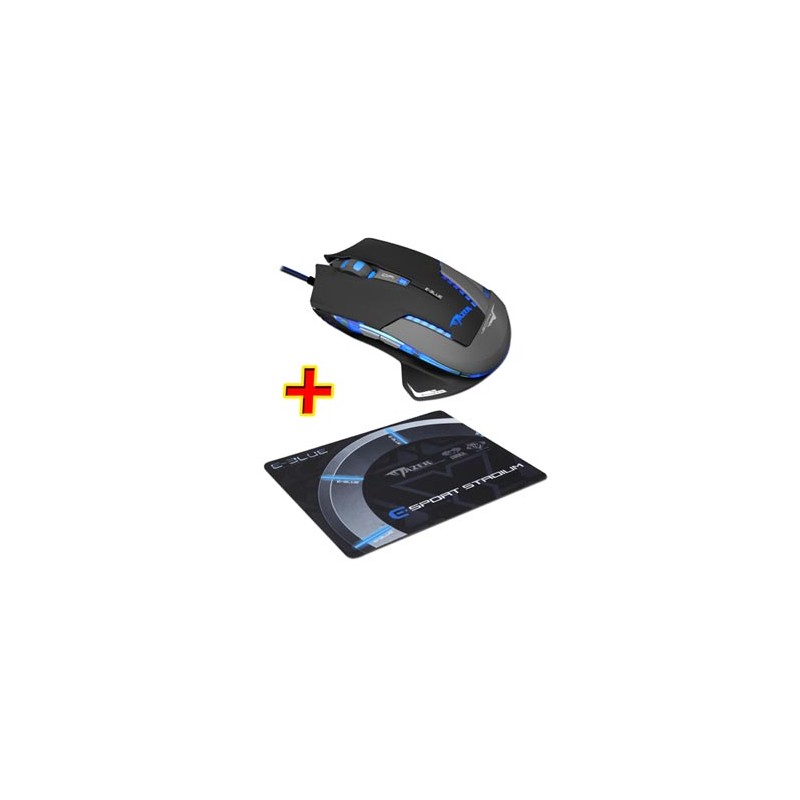 E-blue Mazer Pro Mysz przewodowa USB, czarna, 2500DPI