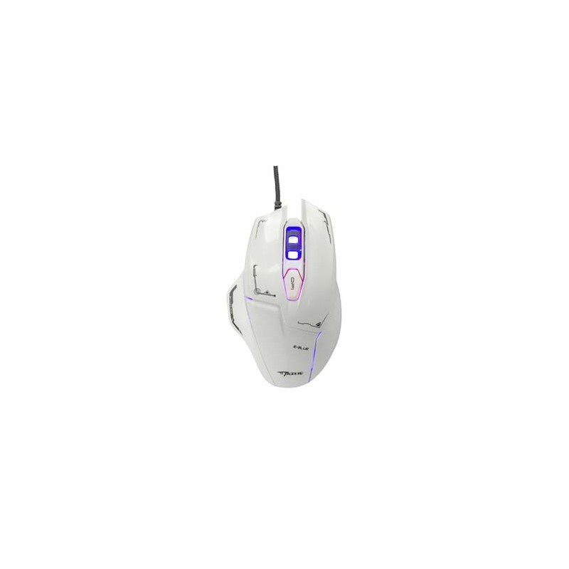 E-blue Mazer Mysz przewodowa, biała, 2500DPI
