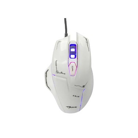 E-blue Mazer Mysz przewodowa, biała, 2500DPI