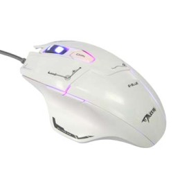 E-blue Mazer Mysz przewodowa, biała, 2500DPI