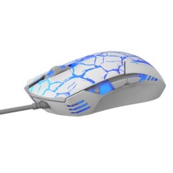 E-blue Cobra Mysz przewodowa, biało-niebieska, 2500DPI, e-box