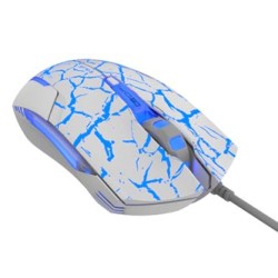 E-blue Cobra Mysz przewodowa, biało-niebieska, 2500DPI, e-box
