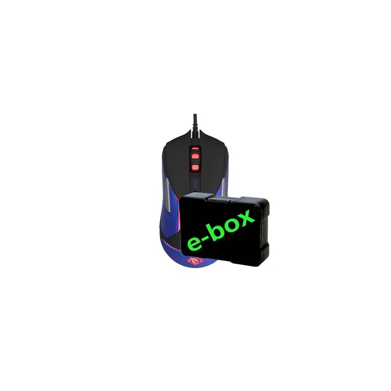 E-blue Auroza Gaming V2 Mysz przewodowa, czarna, 5000DPI, e-box