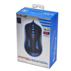 E-blue Auroza FPS Mysz przewodowa, czarna, 8200DPI
