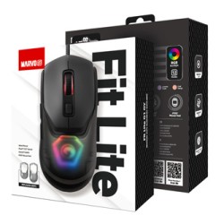 Marvo FIT LITE G1 Mysz przewodowa, szara, 12000DPI