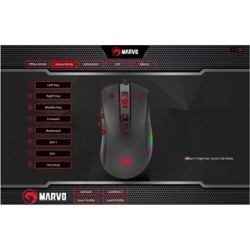 Marvo M519 Mysz przewodowa, czarna, 12000DPI