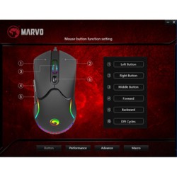 Marvo M359 Mysz przewodowa, czarna, 3200DPI