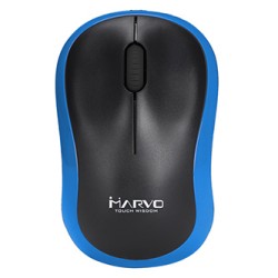 Marvo DWM100BL Mysz bezprzewodowa, czarno-niebieski, 1000DPI