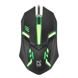 Defender Cyber MB-560L Mysz przewodowa, czarna, 1200DPI