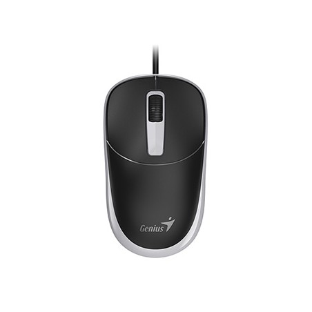 Genius DX-123 Mysz przewodowa, czarno-szara, 1200DPI, USB-C