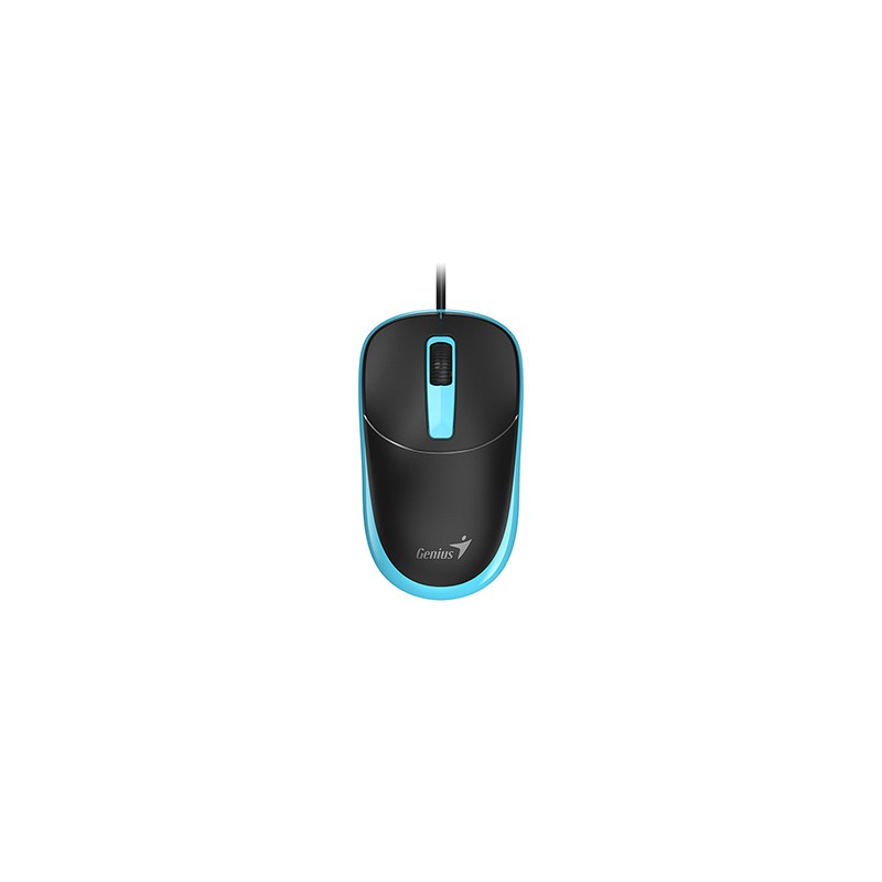 Genius DX-123 Mysz przewodowa, czarno-niebieski, 1200DPI