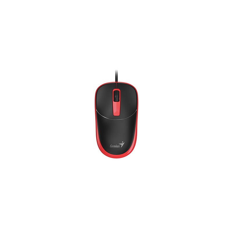 Genius DX-123 Mysz przewodowa, czarno-czerwona, 1200DPI