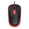 Genius DX-123 Mysz przewodowa, czarno-czerwona, 1200DPI