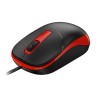 Genius DX-123 Mysz przewodowa, czarno-czerwona, 1200DPI