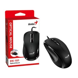 Genius DX-101 Mysz przewodowa, czarna, 1200DPI