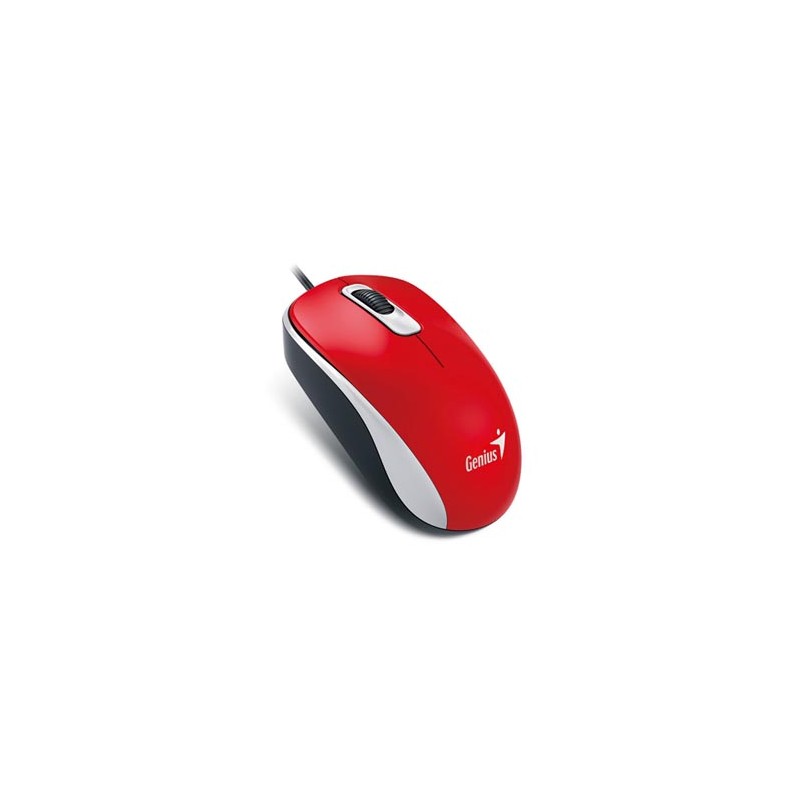 Genius DX-110 Mysz przewodowa, czerwona, 1000DPI