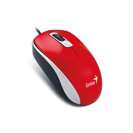 Genius DX-110 Mysz przewodowa, czerwona, 1000DPI
