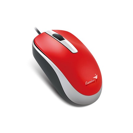 Genius DX-120 Mysz przewodowa, czerwona, 1200DPI