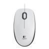 Logitech B100 Mysz przewodowa, biała, 800DPI