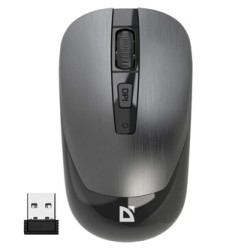Defender WAVE MM-995 Mysz bezprzewodowa, srebrna, 1600DPI