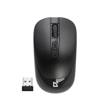 Defender WAVE MM-995 Mysz bezprzewodowa, czarna, 1600DPI