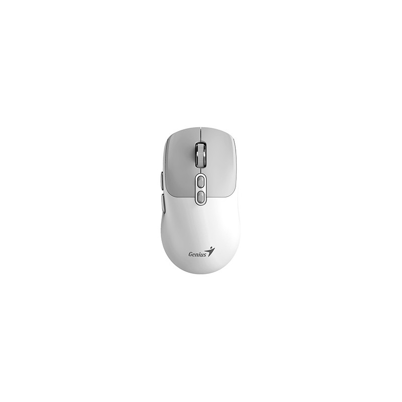 Genius NX-8080S BT Mysz bezprzewodowa, biało-szary, 1600DPI