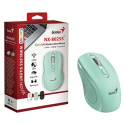Genius NX-8025S Mysz bezprzewodowa, zielona, 1200DPI